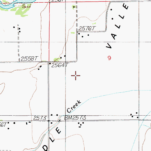 Topographic Map of Middle Valley, ID