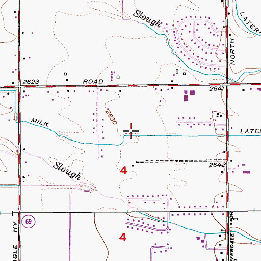 Topographic Map of Milk Lateral, ID