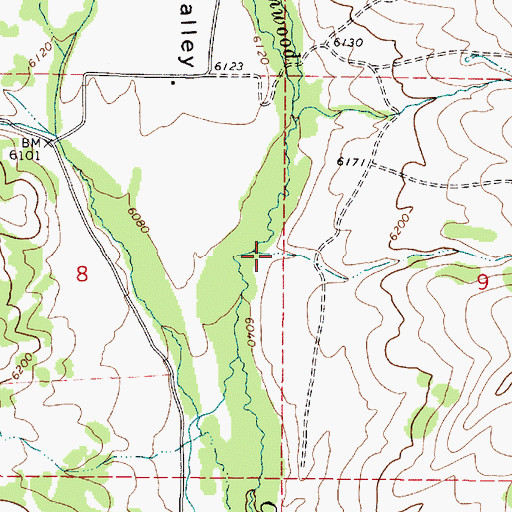 Topographic Map of Mine Hollow, ID