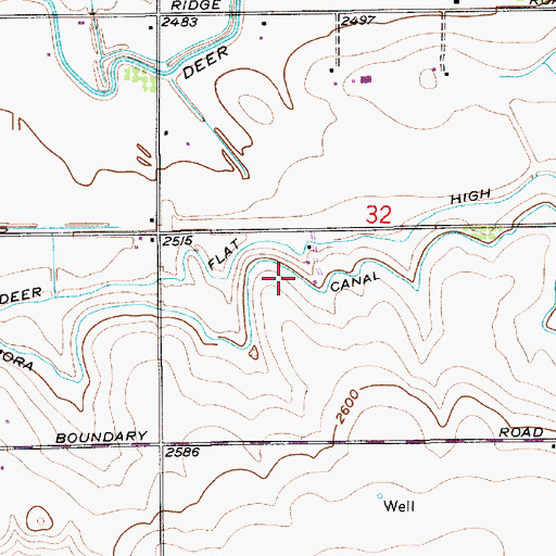 Topographic Map of Mora Canal Extension, ID