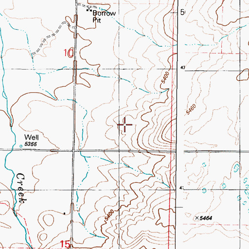 Topographic Map of Moses Creek, ID