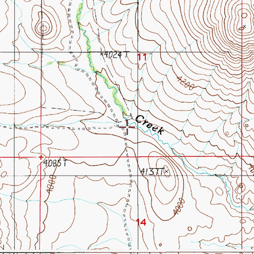 Topographic Map of Murphy Creek, ID