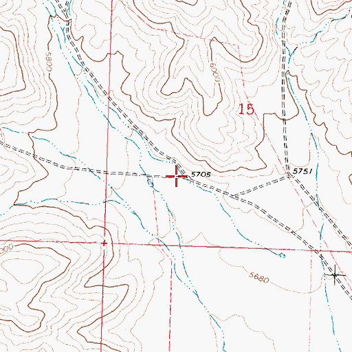 Topographic Map of Newman Canyon, ID