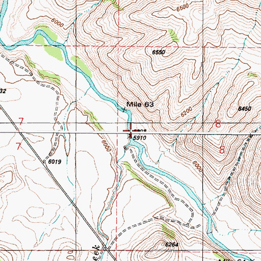 Topographic Map of Negro Creek, ID