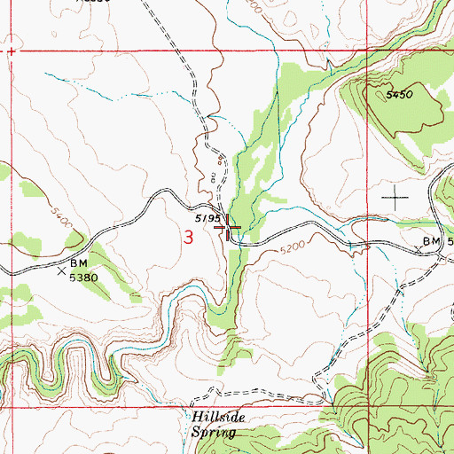 Topographic Map of Nip and Tuck Creek, ID