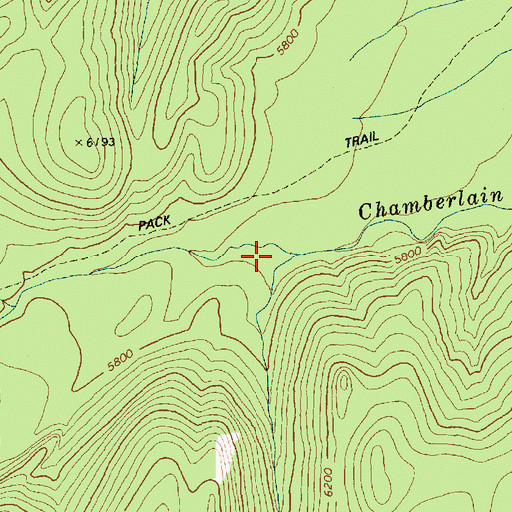 Topographic Map of No Name Creek, ID