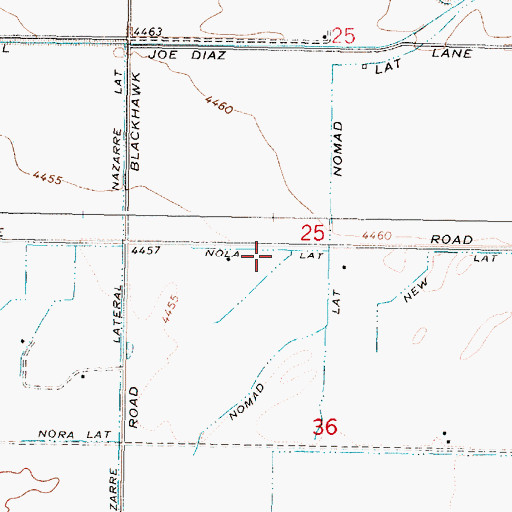 Topographic Map of Nola Lateral, ID