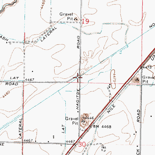 Topographic Map of North Canal, ID