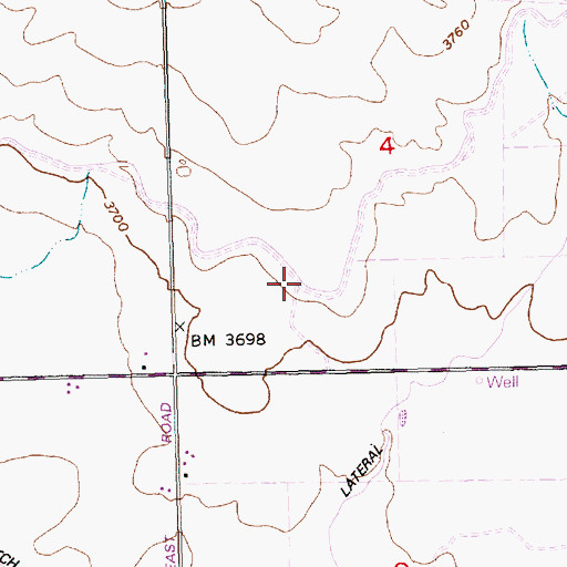 Topographic Map of North Gooding Main Canal, ID