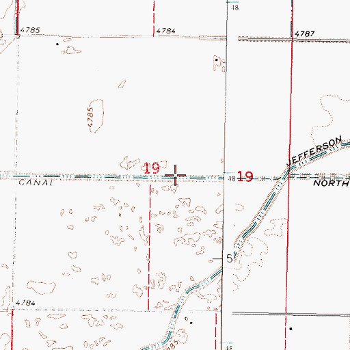 Topographic Map of North Lake Canal, ID