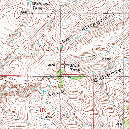 Topographic Map of Mud Tank, AZ