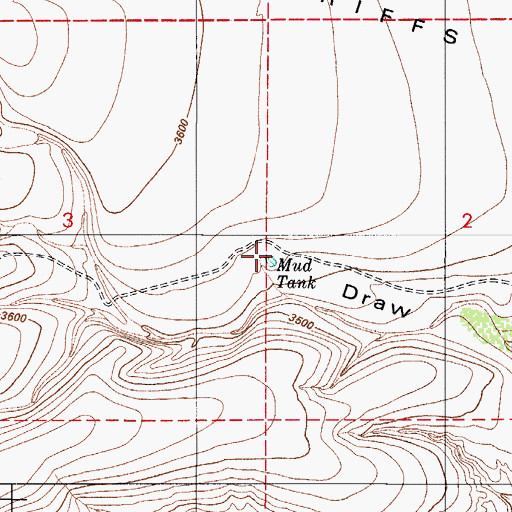 Topographic Map of Mud Tank, AZ