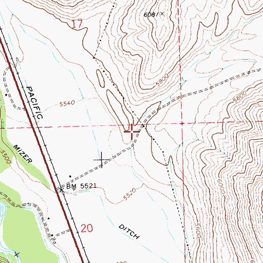 Topographic Map of Ohio Gulch, ID