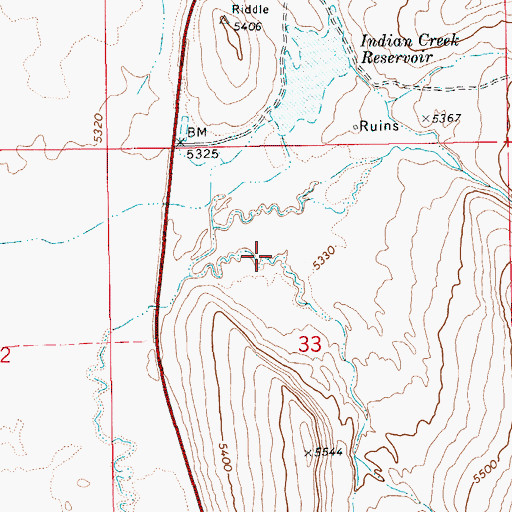 Topographic Map of Old Man Canyon, ID