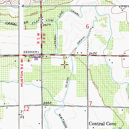 Topographic Map of Olson Drain, ID