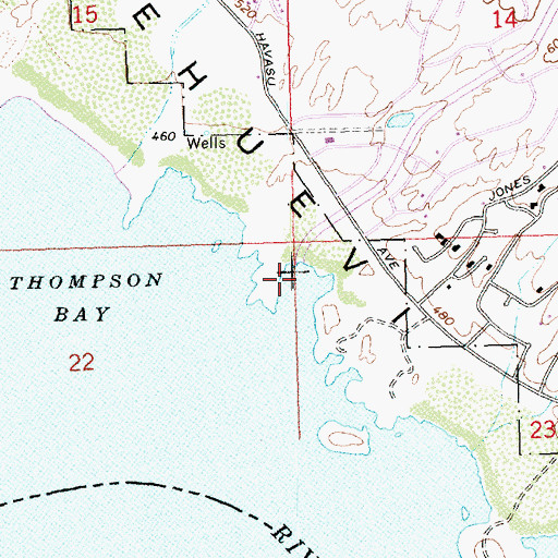 Topographic Map of Daytona Wash, AZ