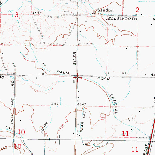 Topographic Map of Palm Lateral, ID