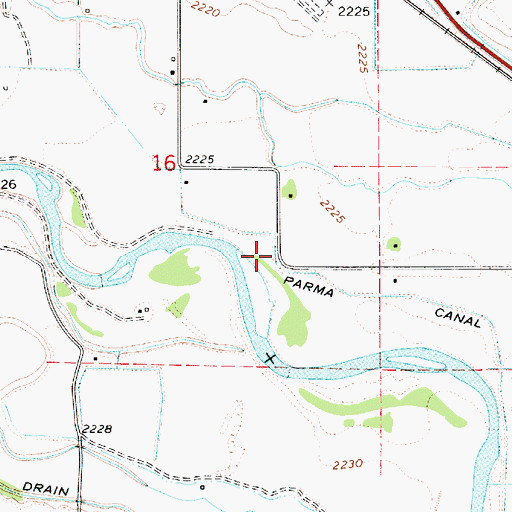 Topographic Map of Parma Canal, ID