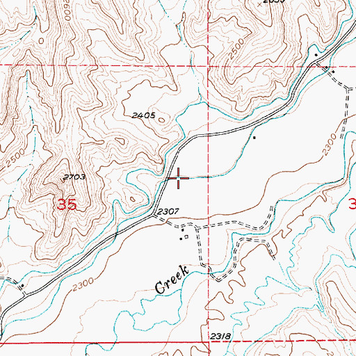 Topographic Map of Patton Canal, ID