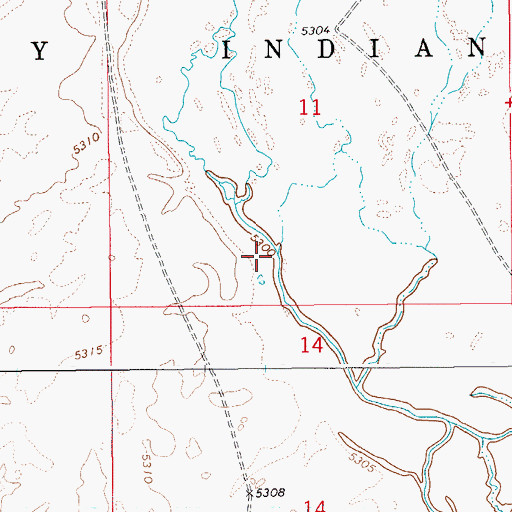 Topographic Map of Payne Creek, ID