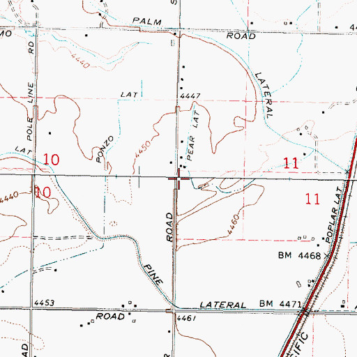 Topographic Map of Pear Lateral, ID