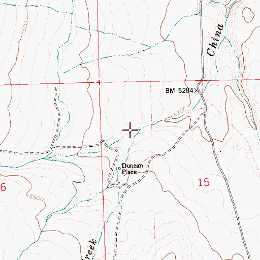Topographic Map of Player Creek, ID
