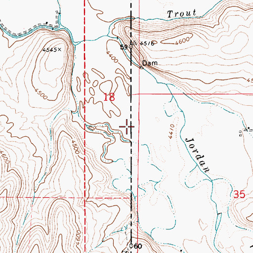 Topographic Map of Pleasant Valley, OR