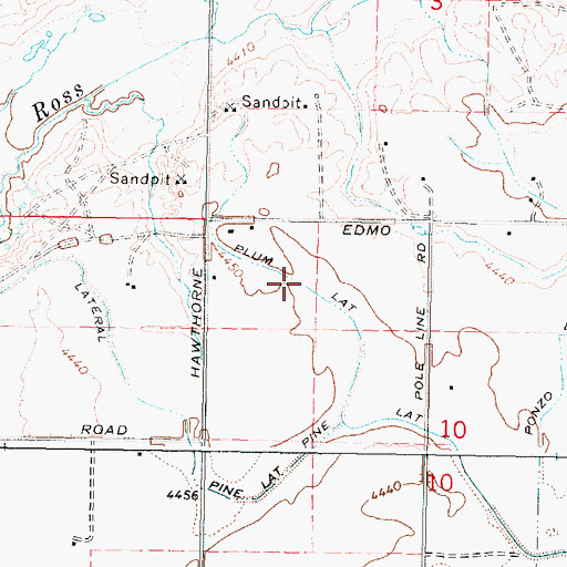Topographic Map of Plum Lateral, ID