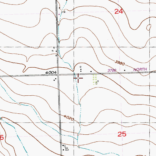 Topographic Map of Poplar Hill School, ID