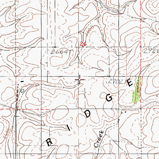Topographic Map of Potlatch Ridge, ID