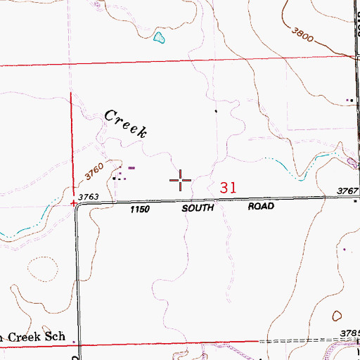 Topographic Map of Preacher Creek, ID