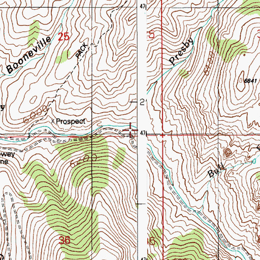 Topographic Map of Presby Creek, ID