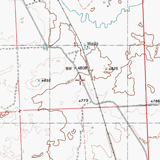 Topographic Map of Priest Station, ID