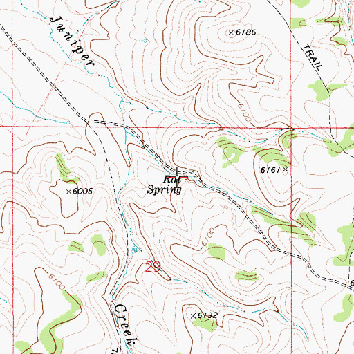 Topographic Map of Rat Spring, ID