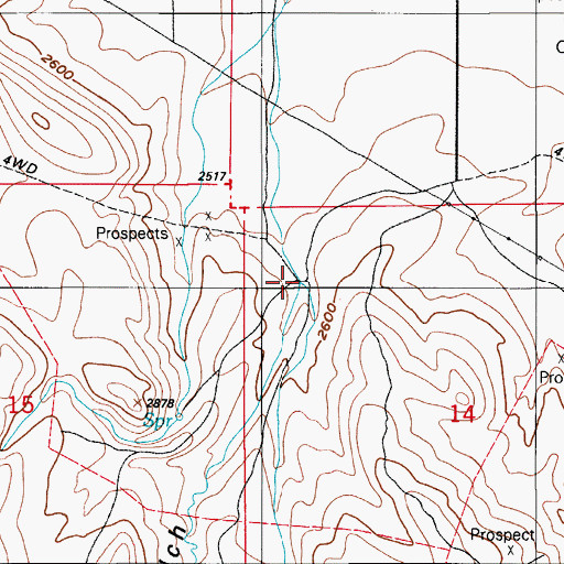 Topographic Map of Rats Nest Gulch, ID