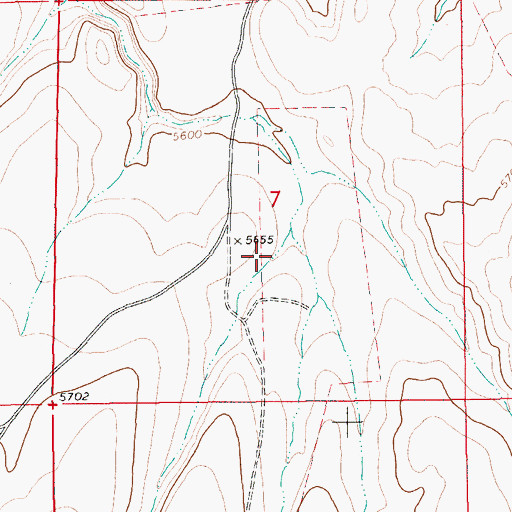 Topographic Map of Rattlesnake Draw, ID