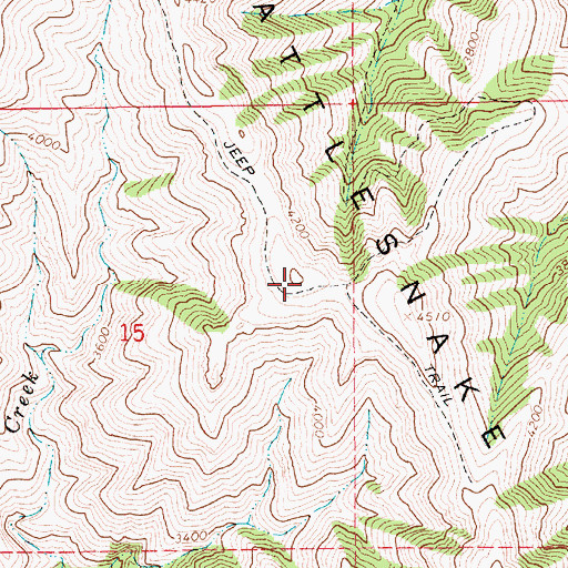 Topographic Map of Rattlesnake Ridge, ID