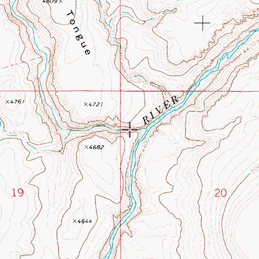 Topographic Map of Red Canyon, ID