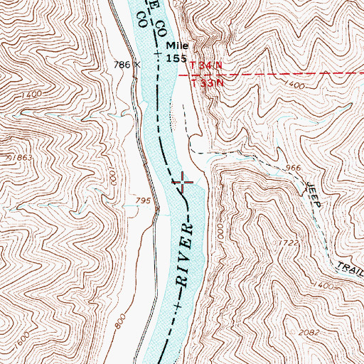 Topographic Map of Redbird Creek, ID