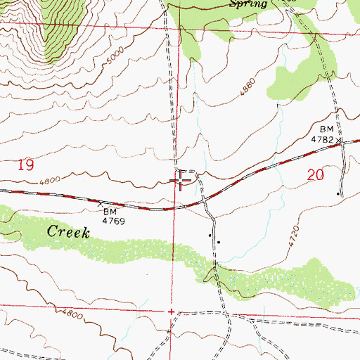 Topographic Map of Rice Creek, ID