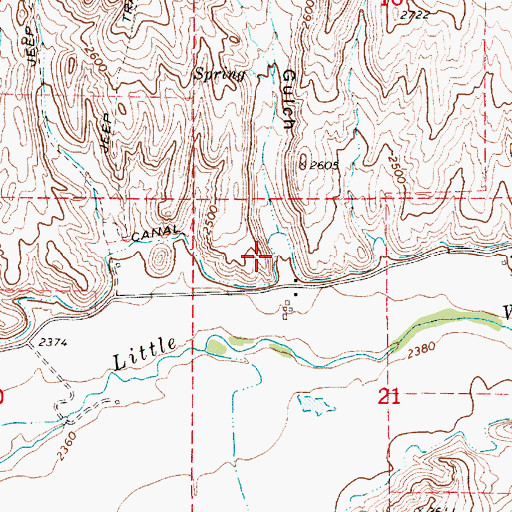 Topographic Map of Ringer Gulch, ID