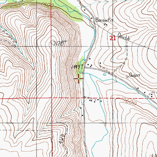 Topographic Map of Rock Creek, ID