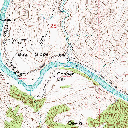 Topographic Map of Rock Creek, ID