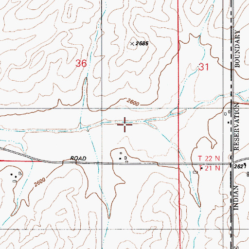 Topographic Map of Rock Creek Valley, ID