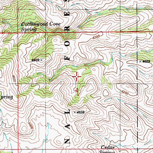 Topographic Map of Pipeline Spring, AZ