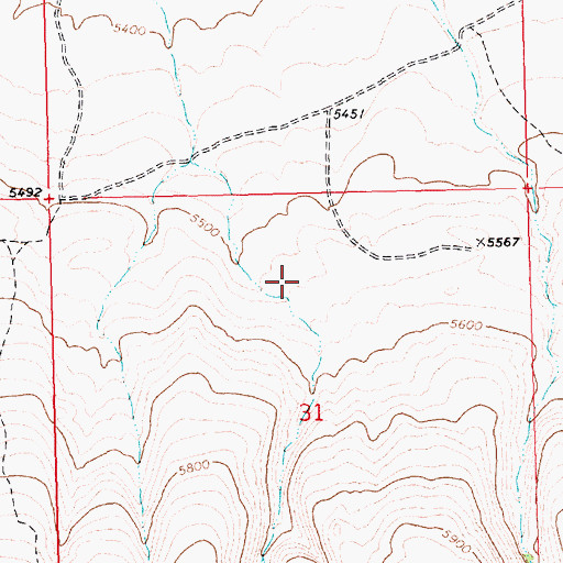 Topographic Map of Rocky Canyon, ID