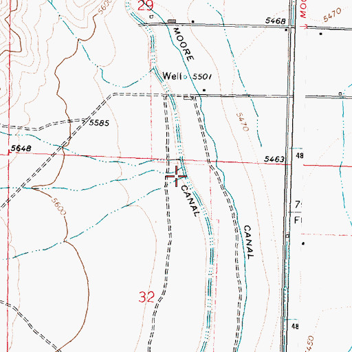 Topographic Map of Rocky Canyon, ID