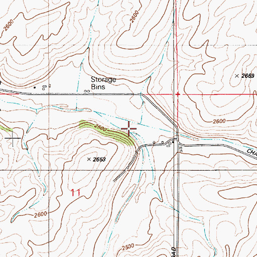 Topographic Map of Rose Creek, ID