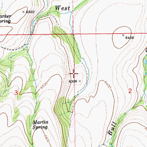 Topographic Map of SS Field, ID