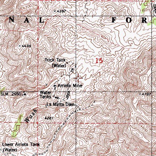 Topographic Map of Resta Well, AZ